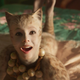 Francesca Hayward as cat-human-hybrid monstrosity Victoria.
